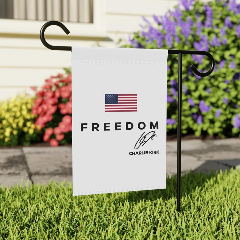 Charlie Kirk Merch, Republican House Flag, USA House Banner, Garden Flag USA, Gift for Republican, Support Charlie Kirk
