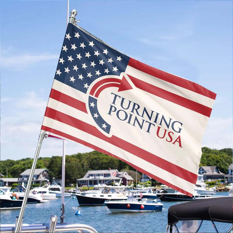 Charlie Kirk Flag - Turning Point USA, RIP Charlie Kirk Flag, Charlie Kirk Flag, Make America Great Again, Pray for Charlie Kirk Flag
