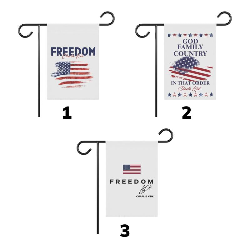 Charlie Kirk Merch, Republican House Flag, USA House Banner, Garden Flag USA, Gift for Republican, Support Charlie Kirk