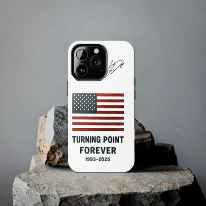 Freedom Charlie Kirk Phone Case, Patriot Charlie Kirk Signature Phone Cover, Faith-Based, Legends Never Die 17 Air Pro Max