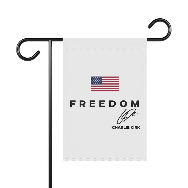 Charlie Kirk Merch, Republican House Flag, USA House Banner, Garden Flag USA, Gift for Republican, Support Charlie Kirk